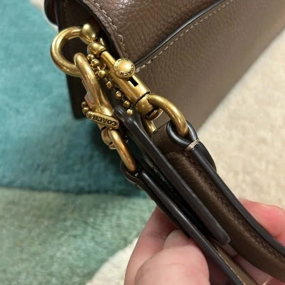 Coach Tabby 26 Dark Stone Brass Purse NWOT - Picture 11 of 17